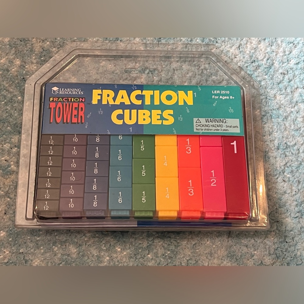 Learning Resources Fraction Cubes Fraction Tower